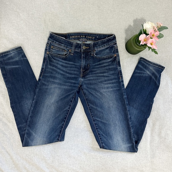American Eagle Outfitters Other - American Eagle Men’s Denim Skinny Jeans Dark Wash in Great Condition 28W, 32L